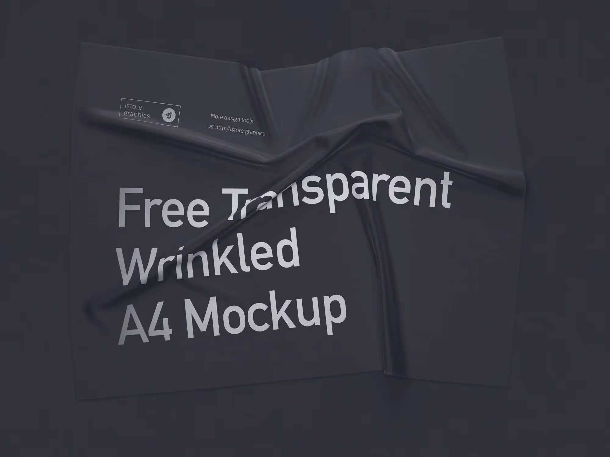 Free Transparent Wrinkled A4 Mockup | Best Seller Template