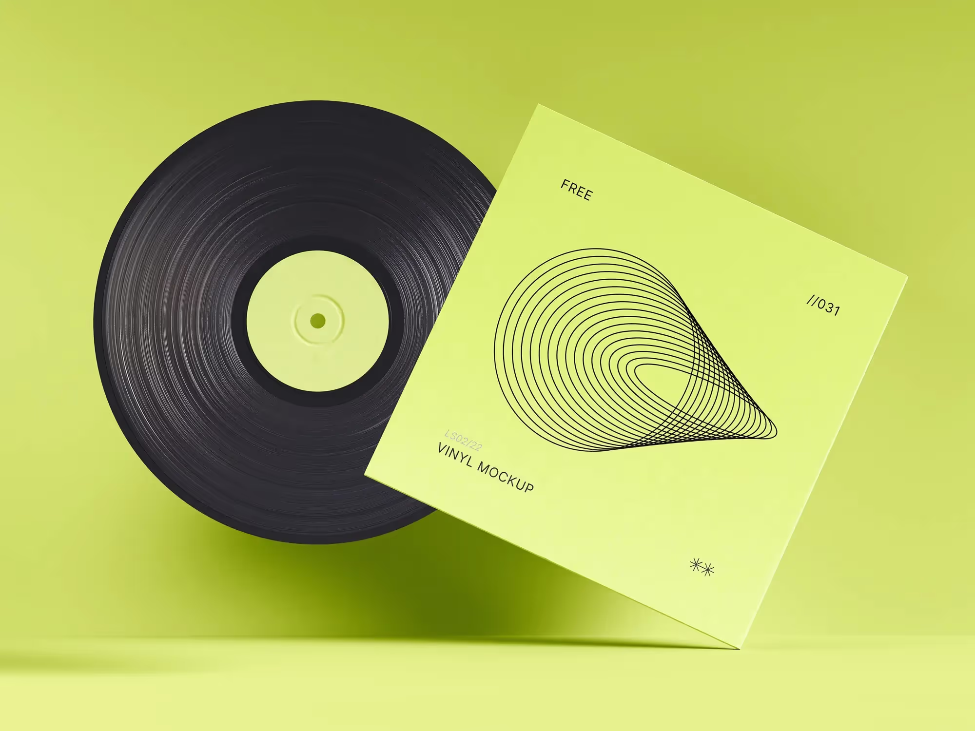 Elegant Vinyl and Cover PSD Mockup | Professional Template