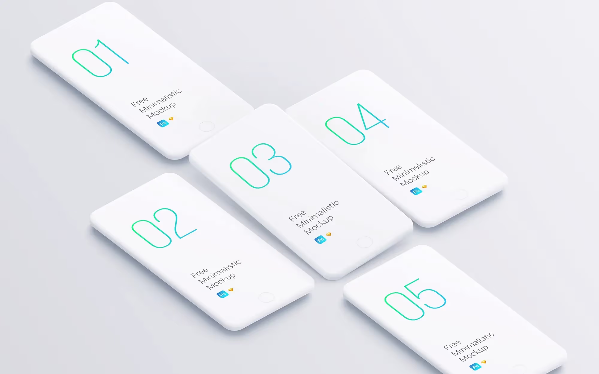 Minimalistic Smartphones Mockups | Pro Design Resource