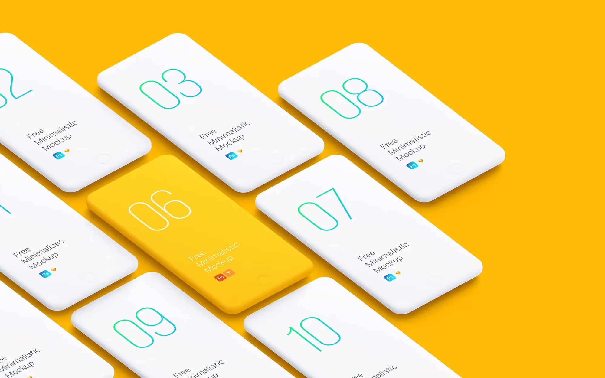 Minimalistic Smartphones Mockups | Pro Design Resource
