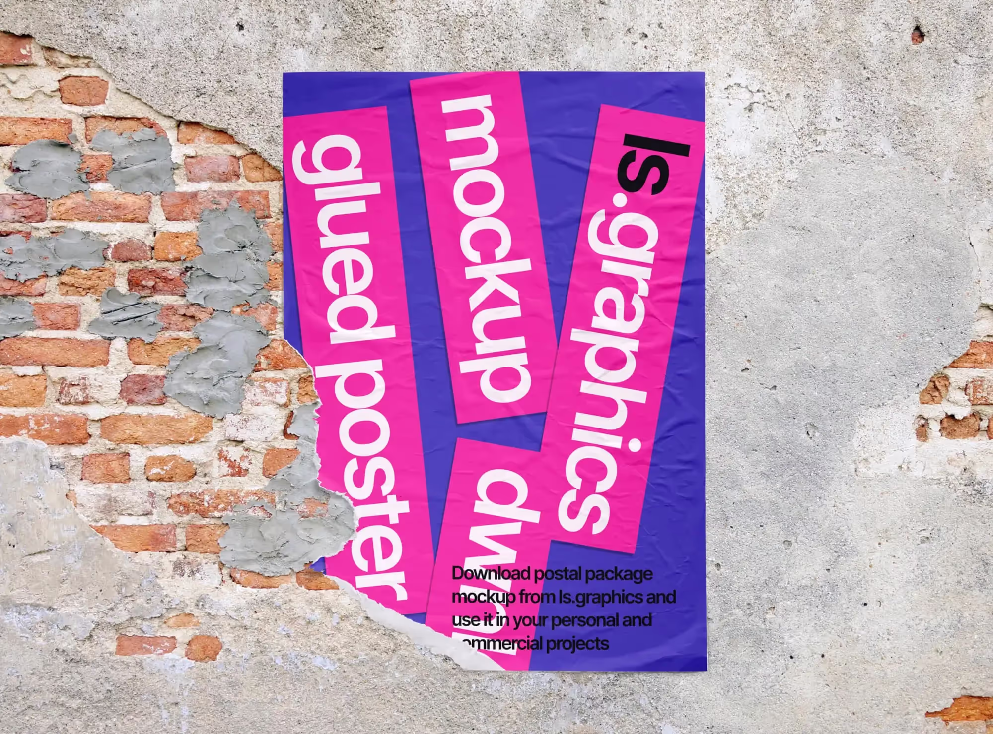 Free Glued Paper Mockup | Professional Template