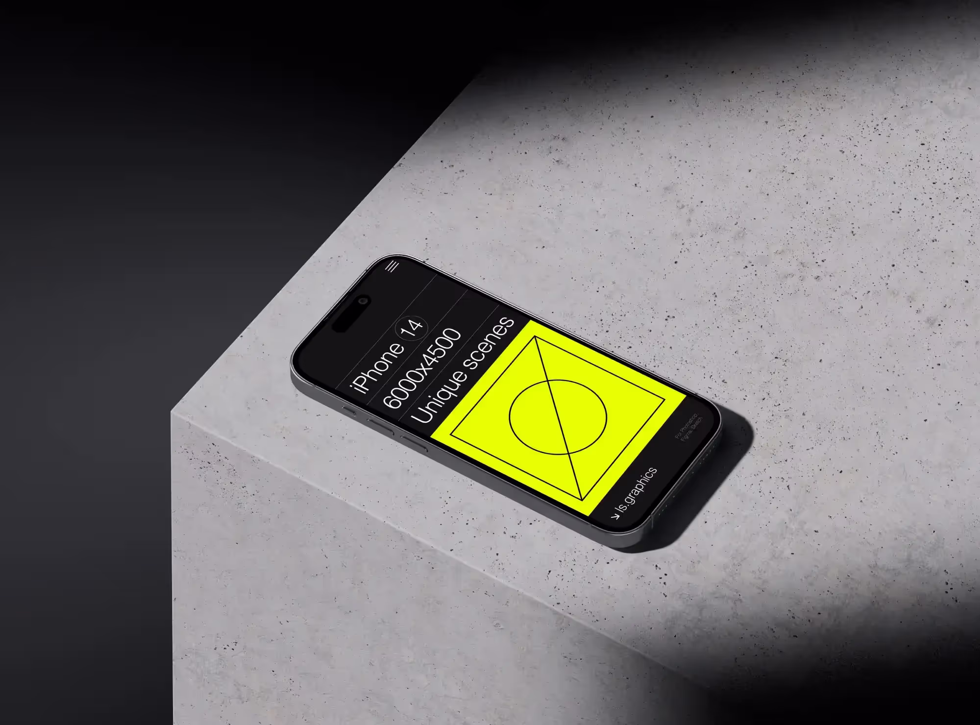 Free A-Mockup: iPhone 14 Pro | Download at ls.graphics