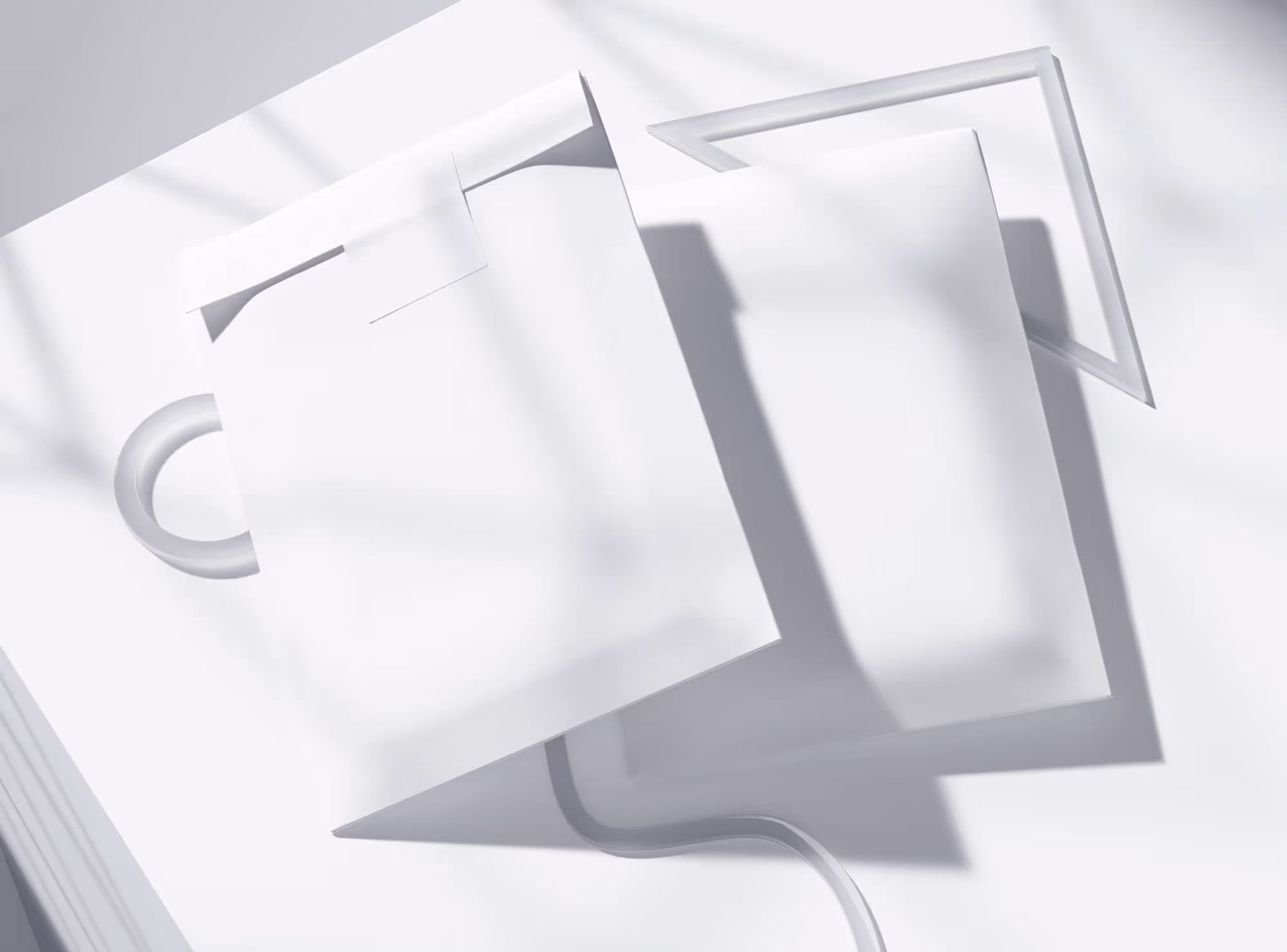 Free 2 Paper Postal Packages Mockup | Available on ls.graphics