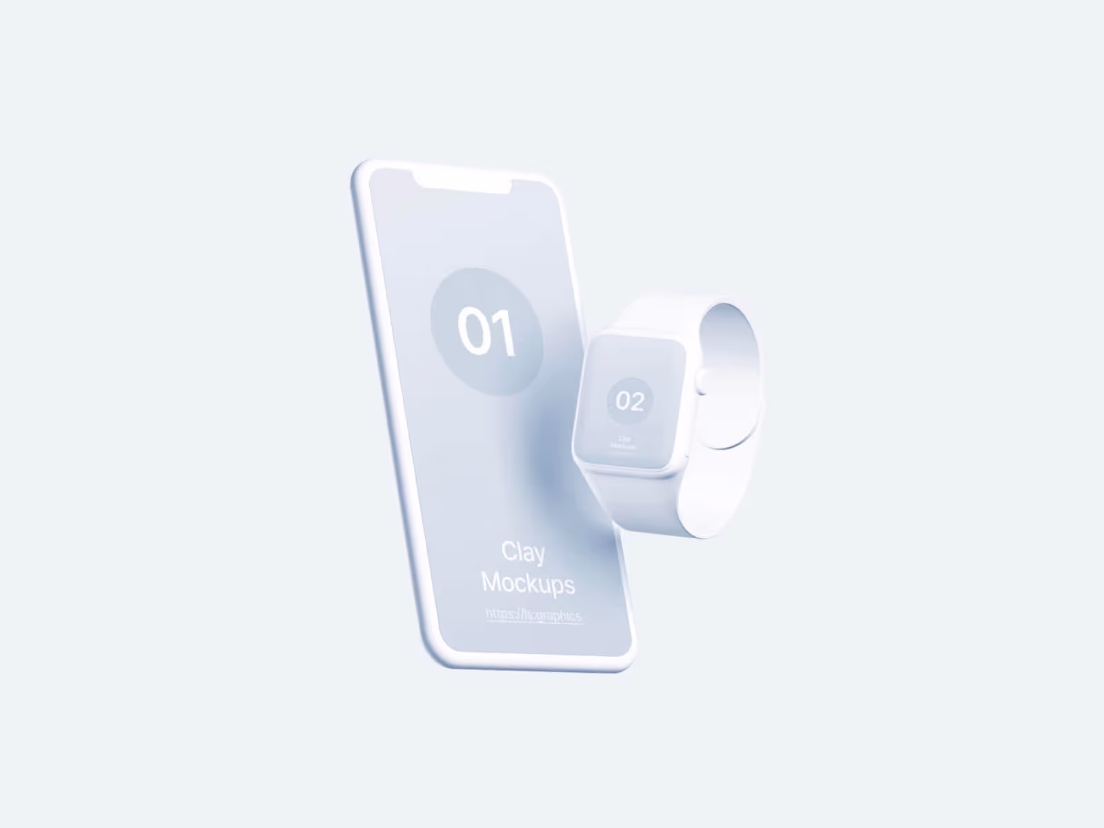 Free iPhone and Watch Mockup