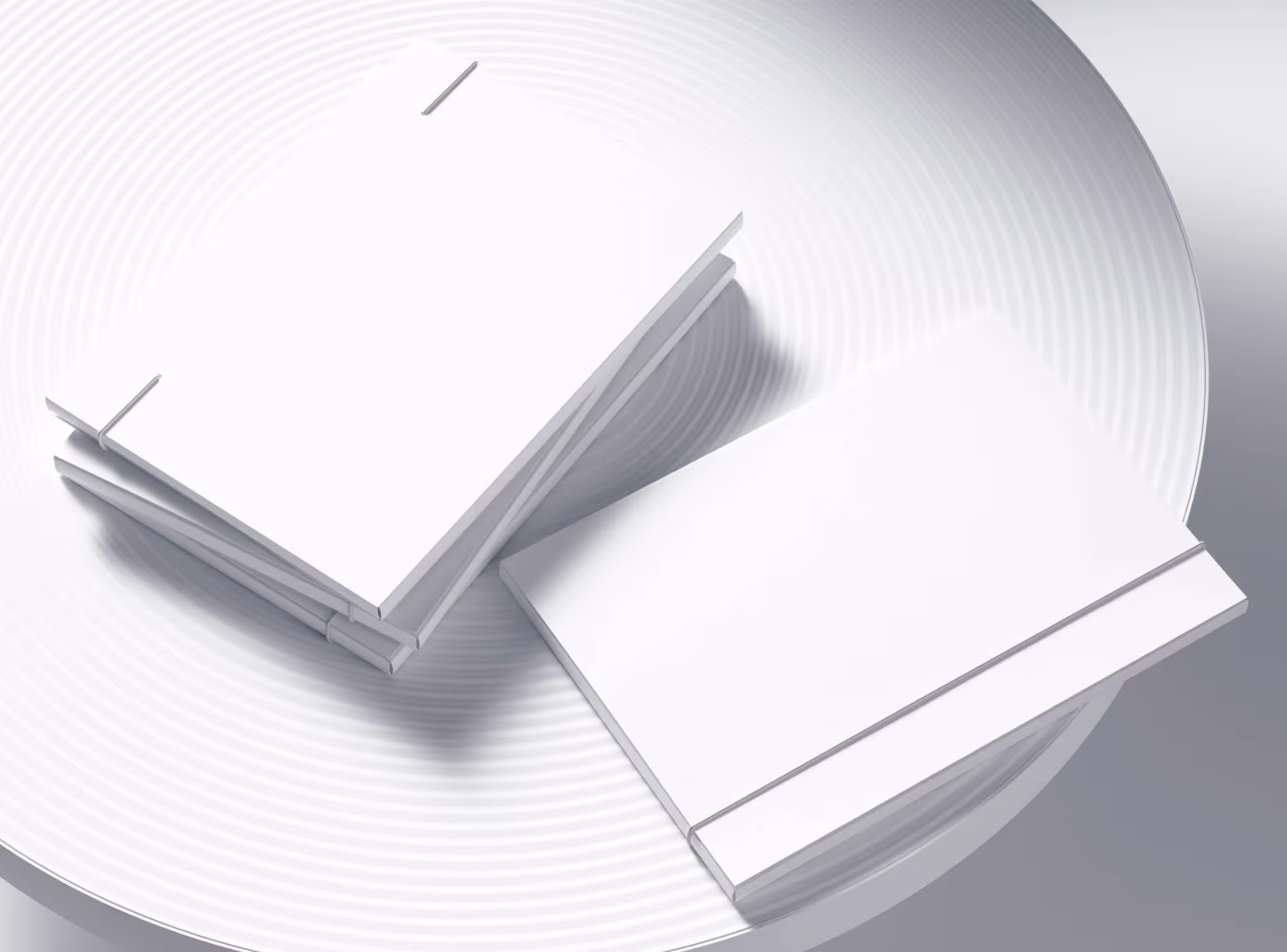 Free 4 Photorealistic Folders Mockup | Premium Download Ready