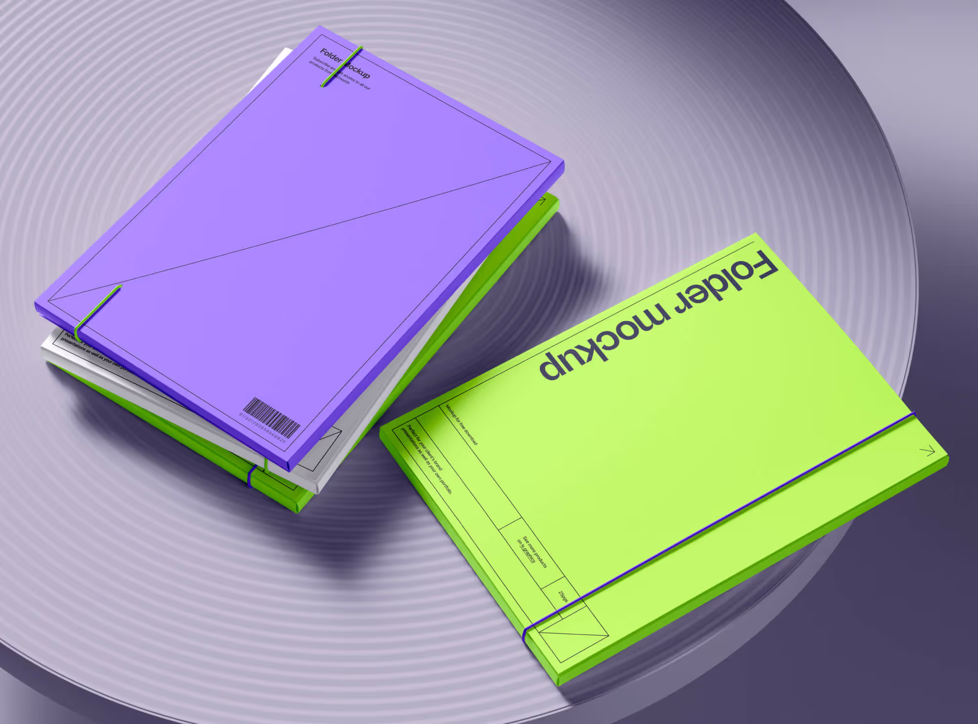 Free 4 Photorealistic Folders Mockup | Best Commercial Version