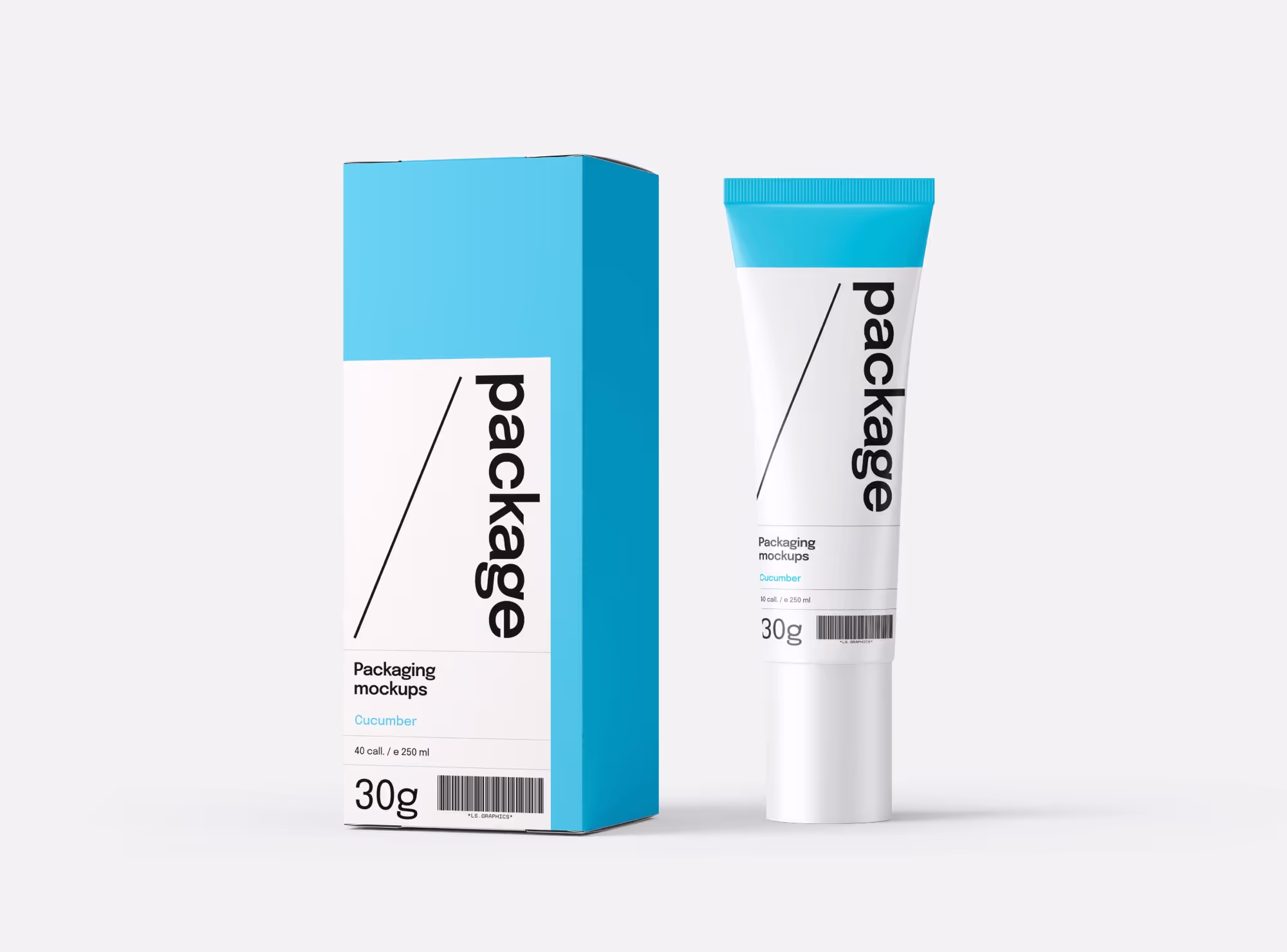 Free Cosmetic Box and Tube Mockup | Best Commercial Version