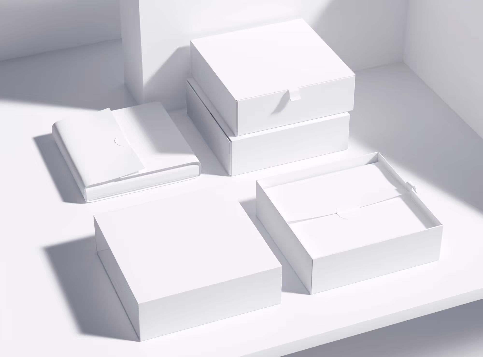 Free 3 Stylish Boxes Mockup | Commercial License Ready
