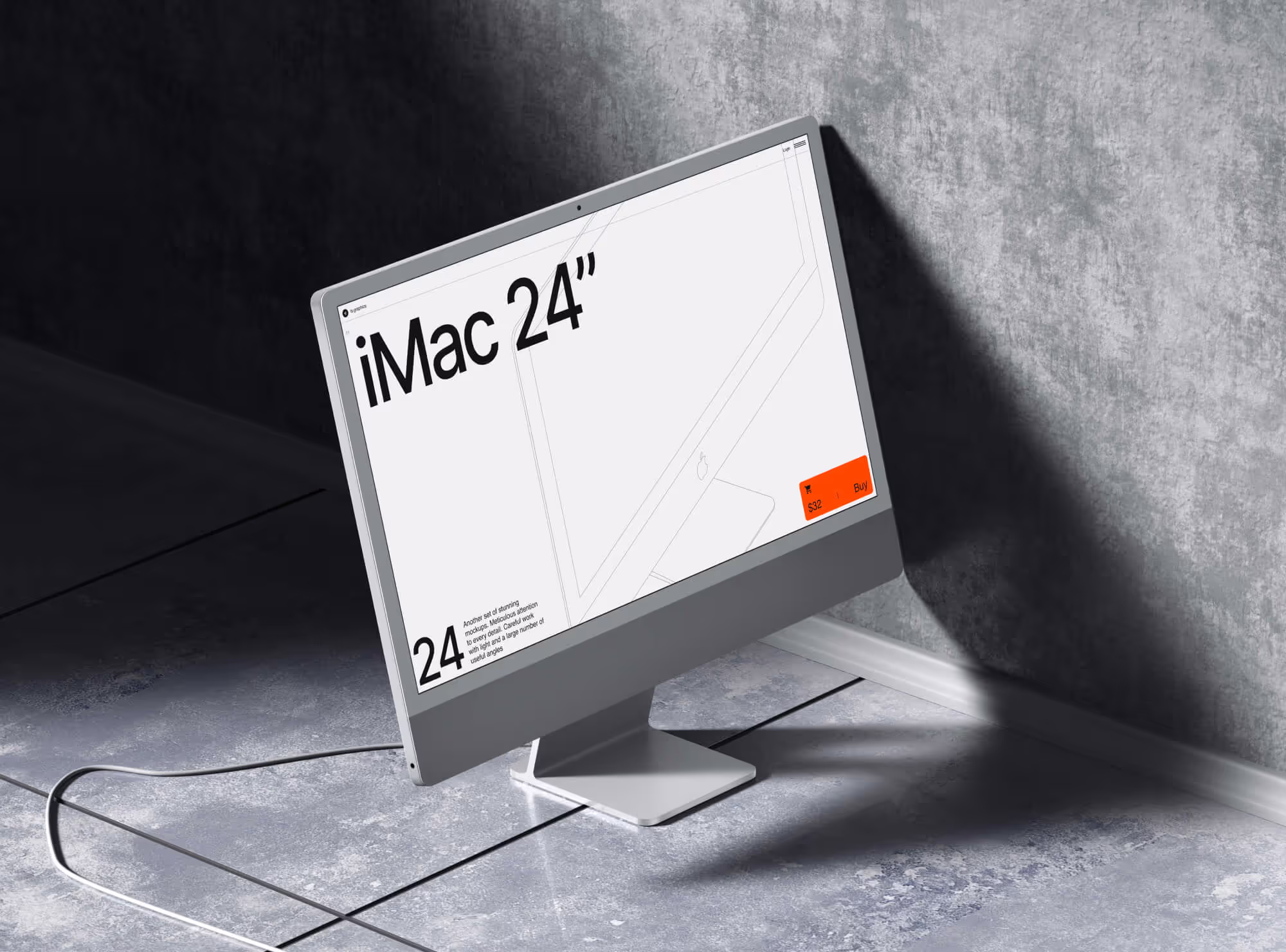 Free G-Mockups: iMac 24 Inch | Download at ls.graphics