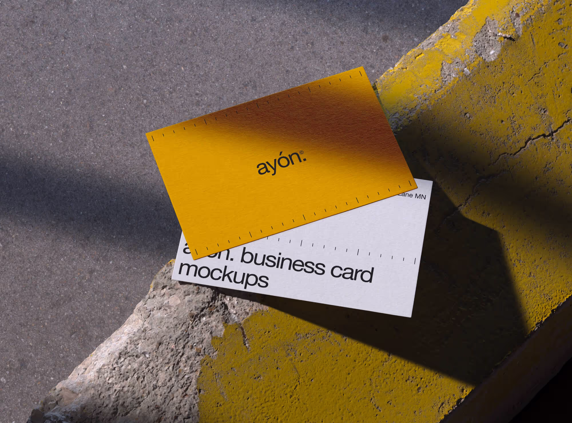 Free 2 Stylish Business Card Mockup | Pro Designer Pack