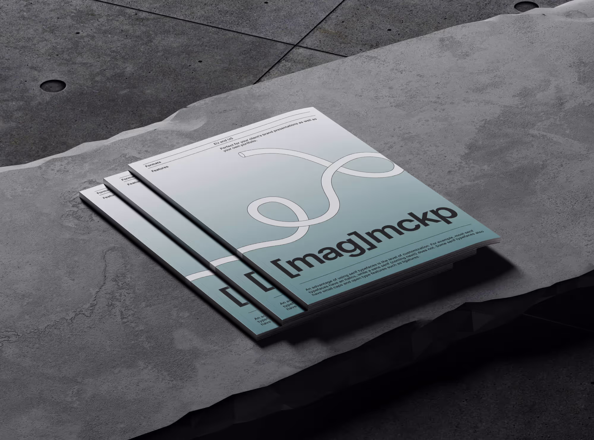 Free 3 Magazines Mockup | Best Commercial Version