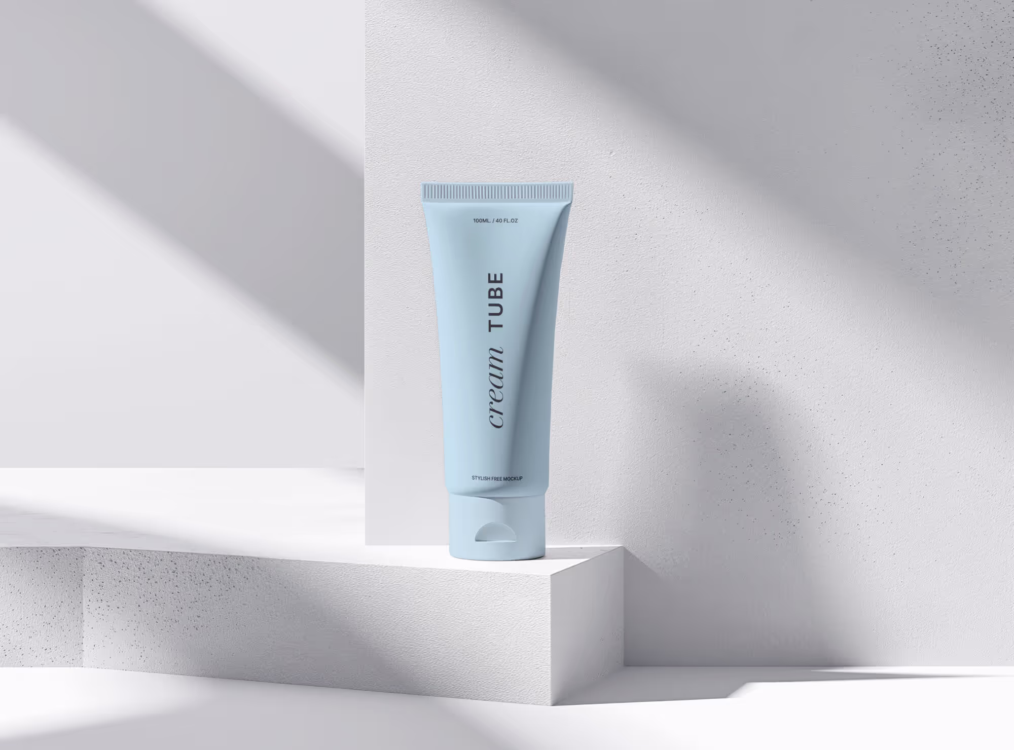 Free Minimalistic Cream Mockup | Pro Design Resource