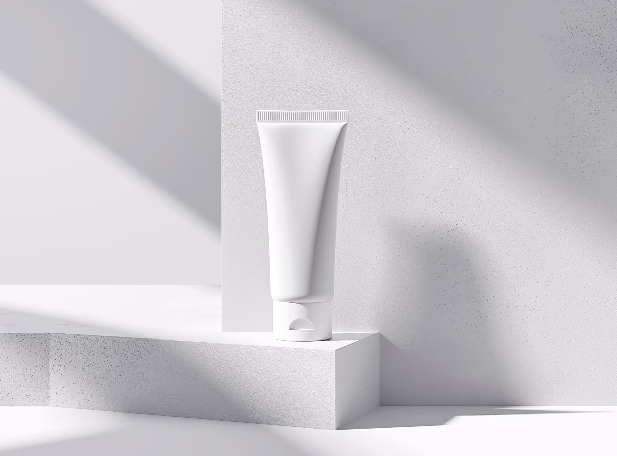 Free Minimalistic Cream Mockup | Full Resolution File