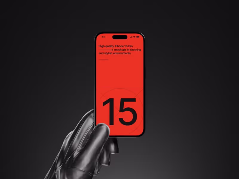 Devices Mockups - P-Mockups iPhone 15 Pro | Commercial Use Allowed