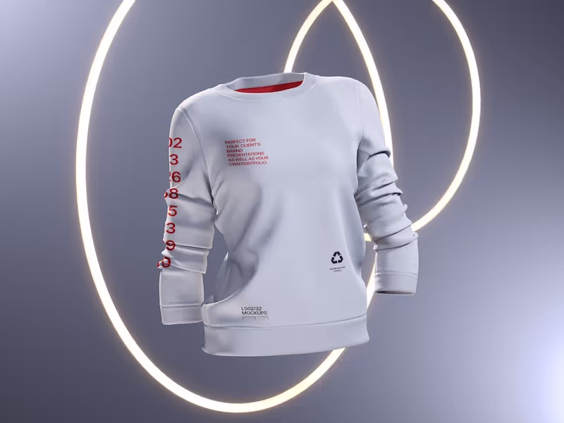 Sweatshirt environment mockup, 07