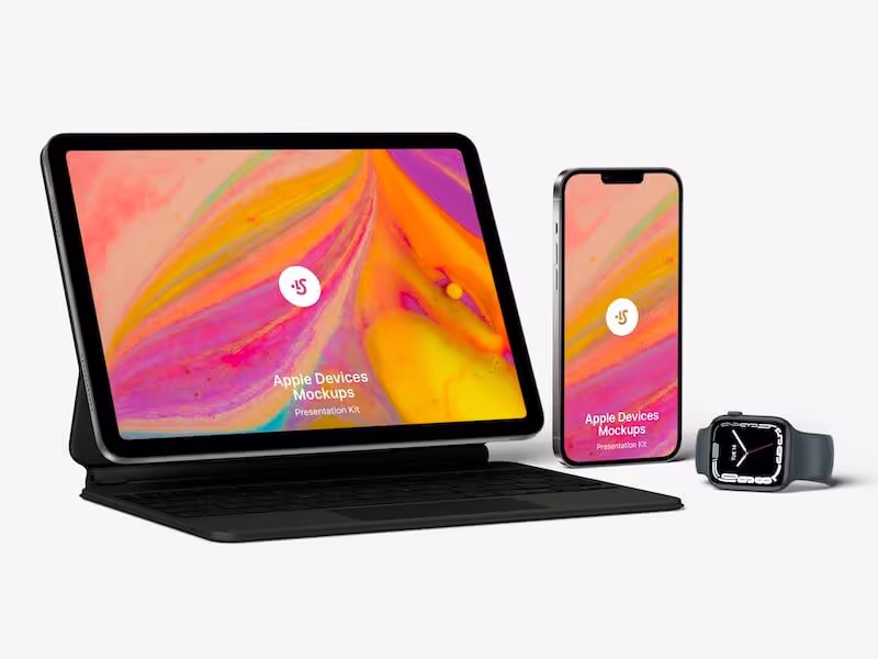 Apple Mockups Bundle, Realistic, 01