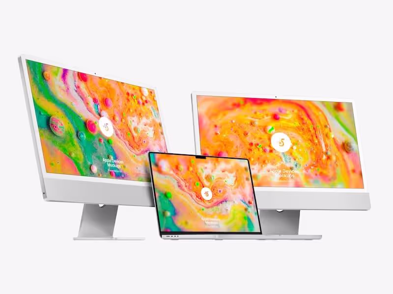 Apple Mockups Bundle, Realistic, 30