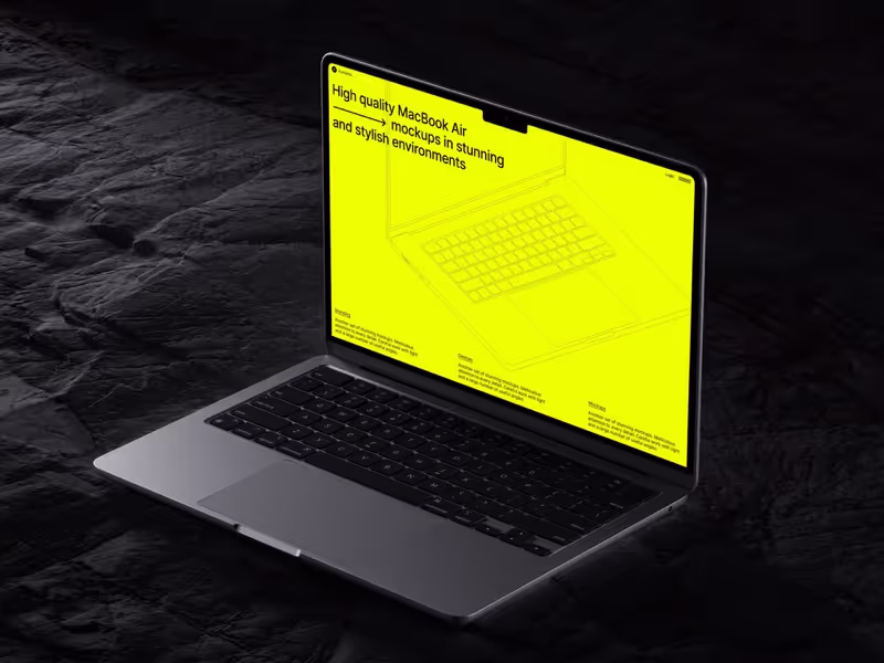 E-Mockups: MacBook Air, 09