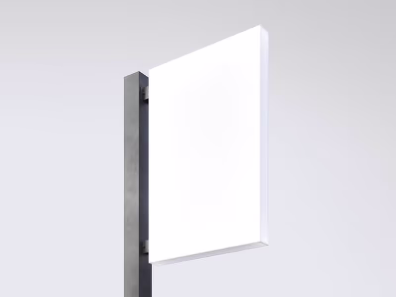 Sign Mockup, Lightbox, 09