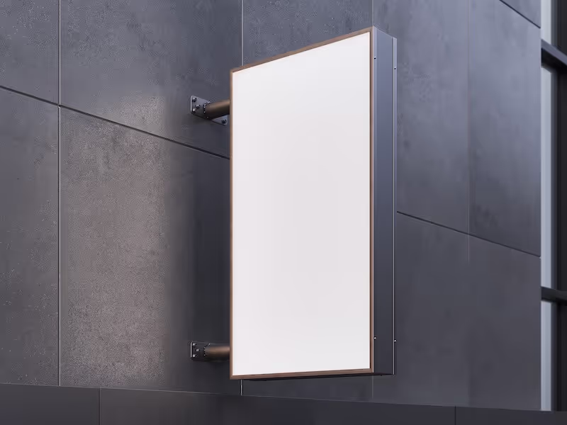 Sign Mockup, Lightbox, 05