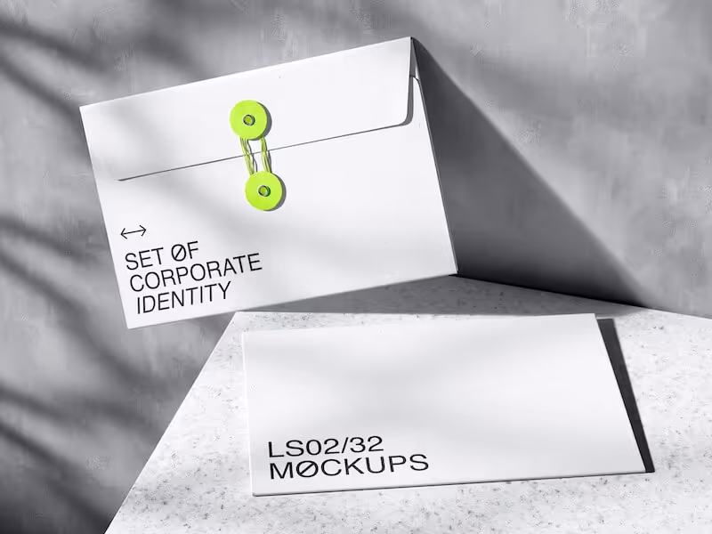 Qubus, String Envelope Mockups, US, 07