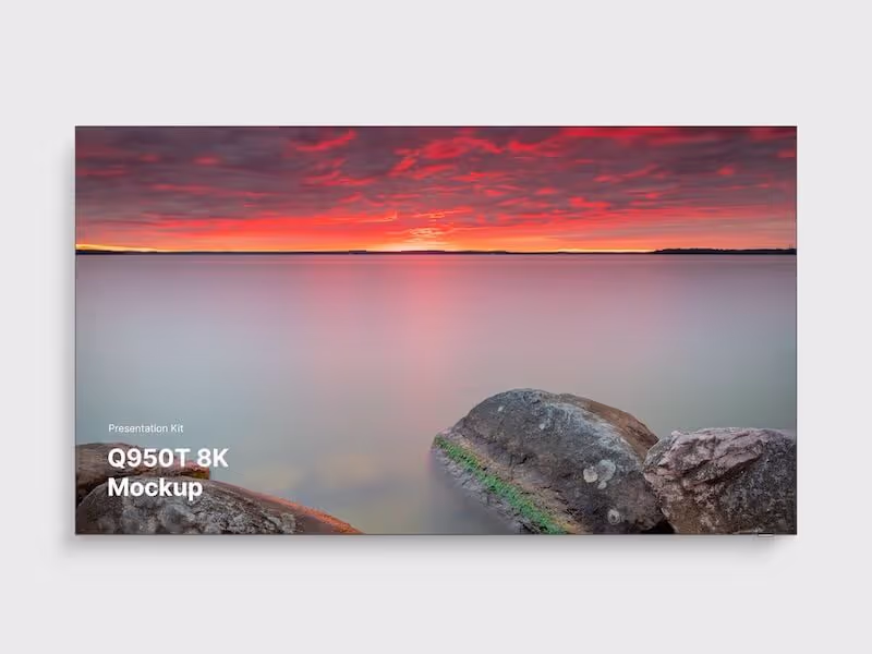 Samsung TV Mockups (Q950T 8K), 02
