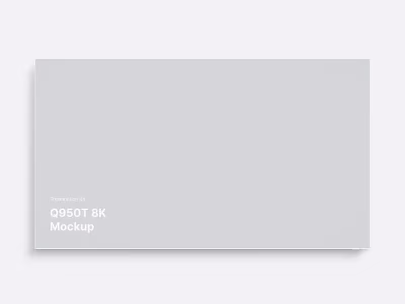 Samsung TV Clay Mockups (Q950T 8K), 02