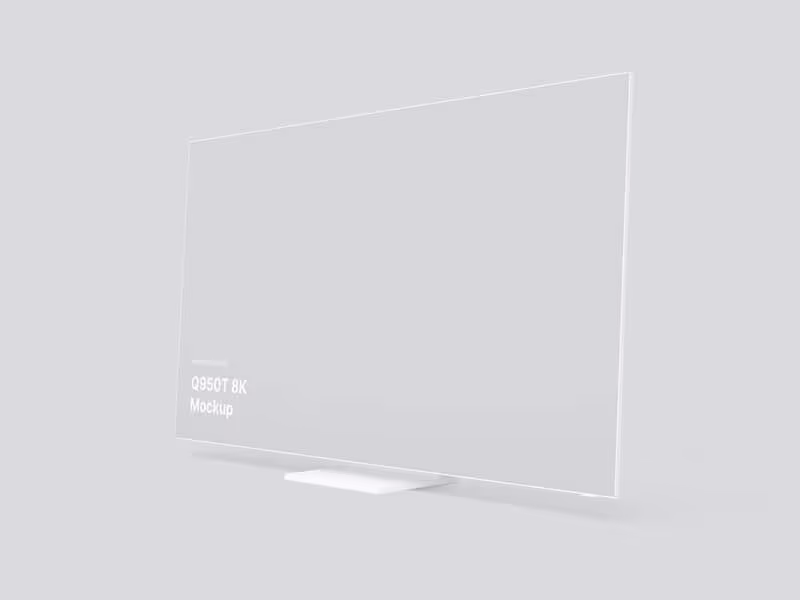 Samsung TV Clay Mockups (Q950T 8K), 03