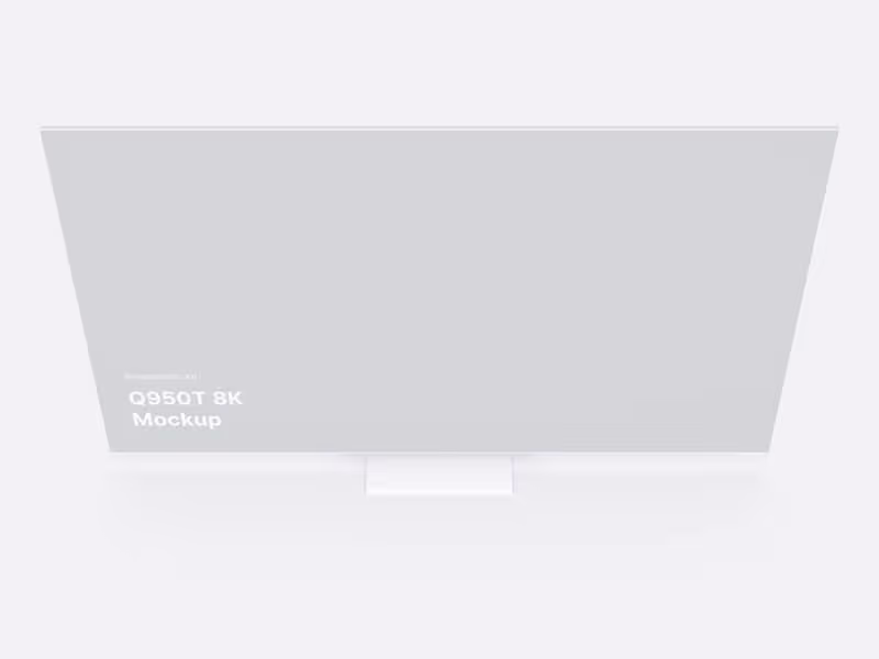 Samsung TV Clay Mockups (Q950T 8K), 04