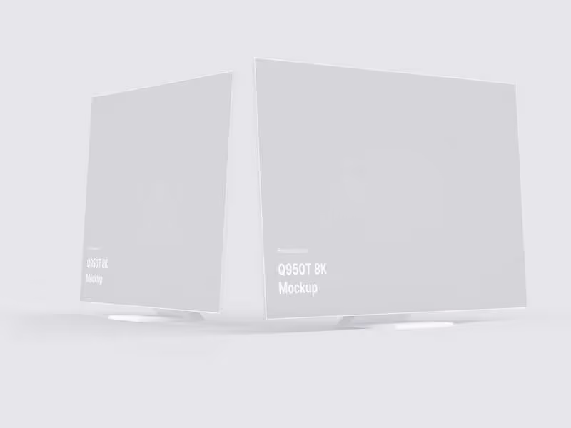 Samsung TV Clay Mockups (Q950T 8K), 07