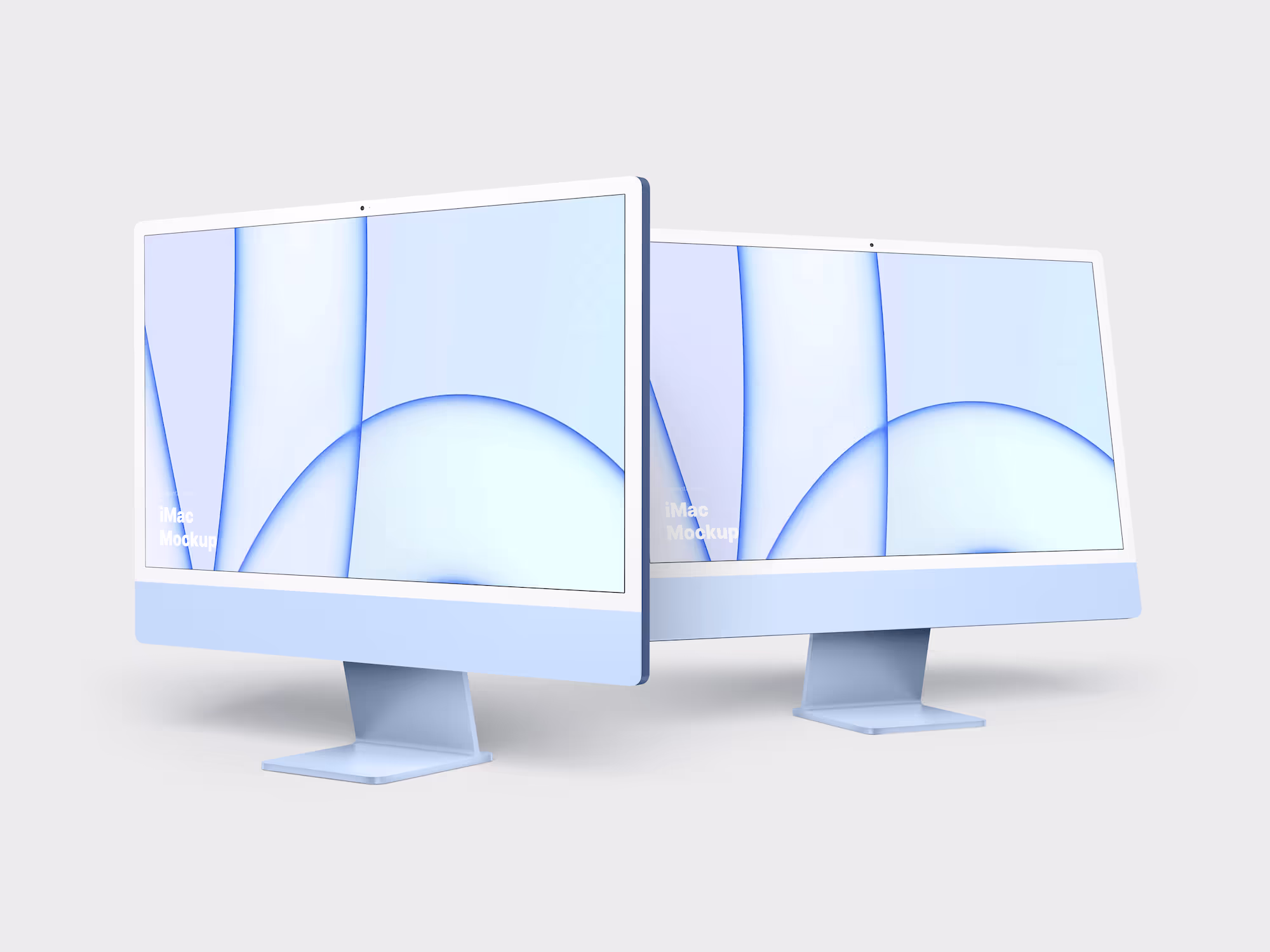 iMac 24-inch Mockups, 12 | Pro Design Resource