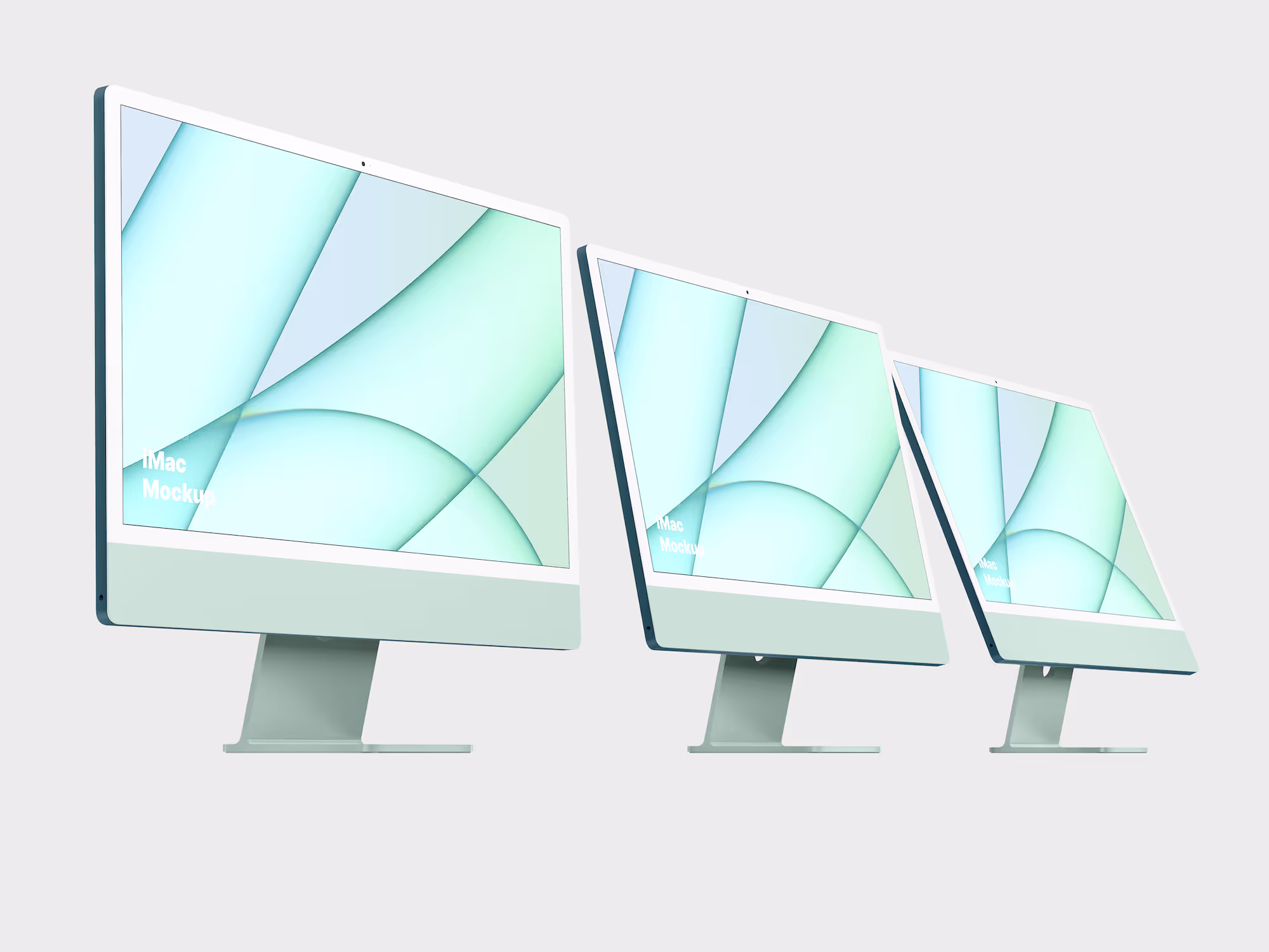 iMac 24-inch Mockups, 14 | Available on ls.graphics