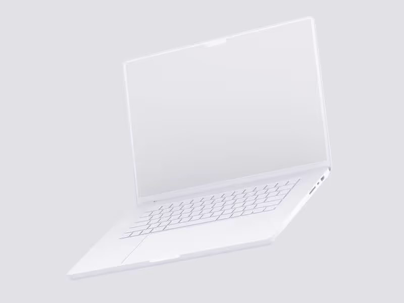 MacBook Pro 16 inch Clay Mockups, 04