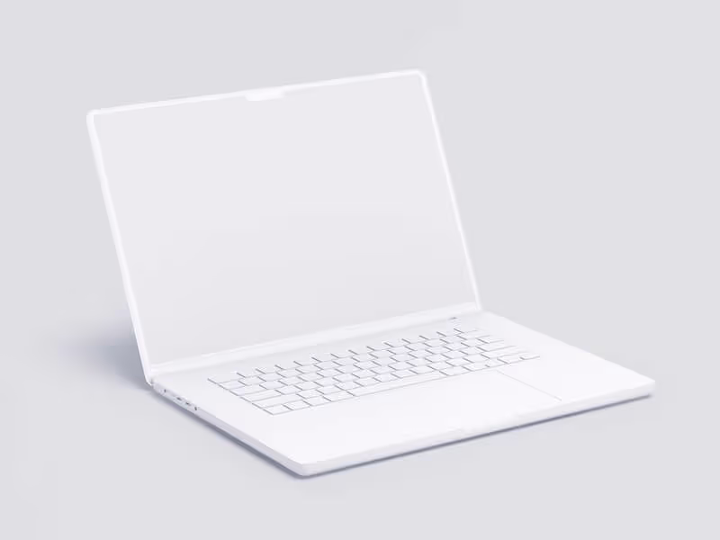 MacBook Pro 16 inch Clay Mockups, 08