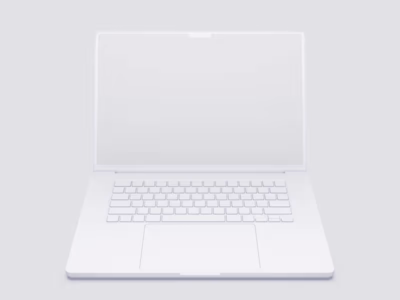 MacBook Pro 16 inch Clay Mockups, 10