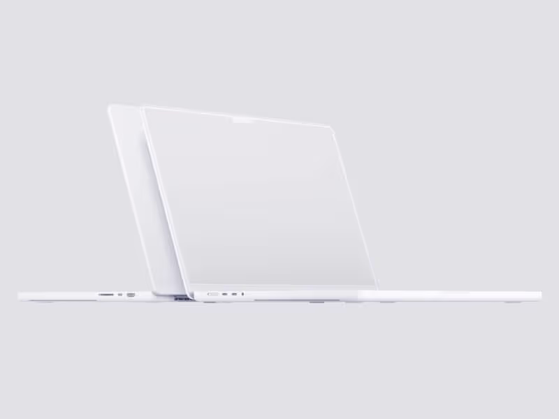 MacBook Pro 16 inch Clay Mockups, 12