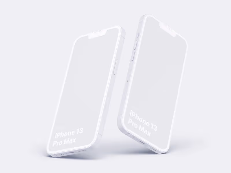 iPhone 13 Pro Clay Mockups: 06