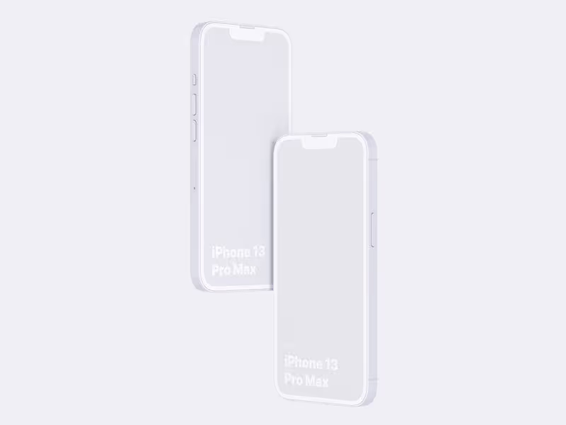 iPhone 13 Pro Clay Mockups: 04
