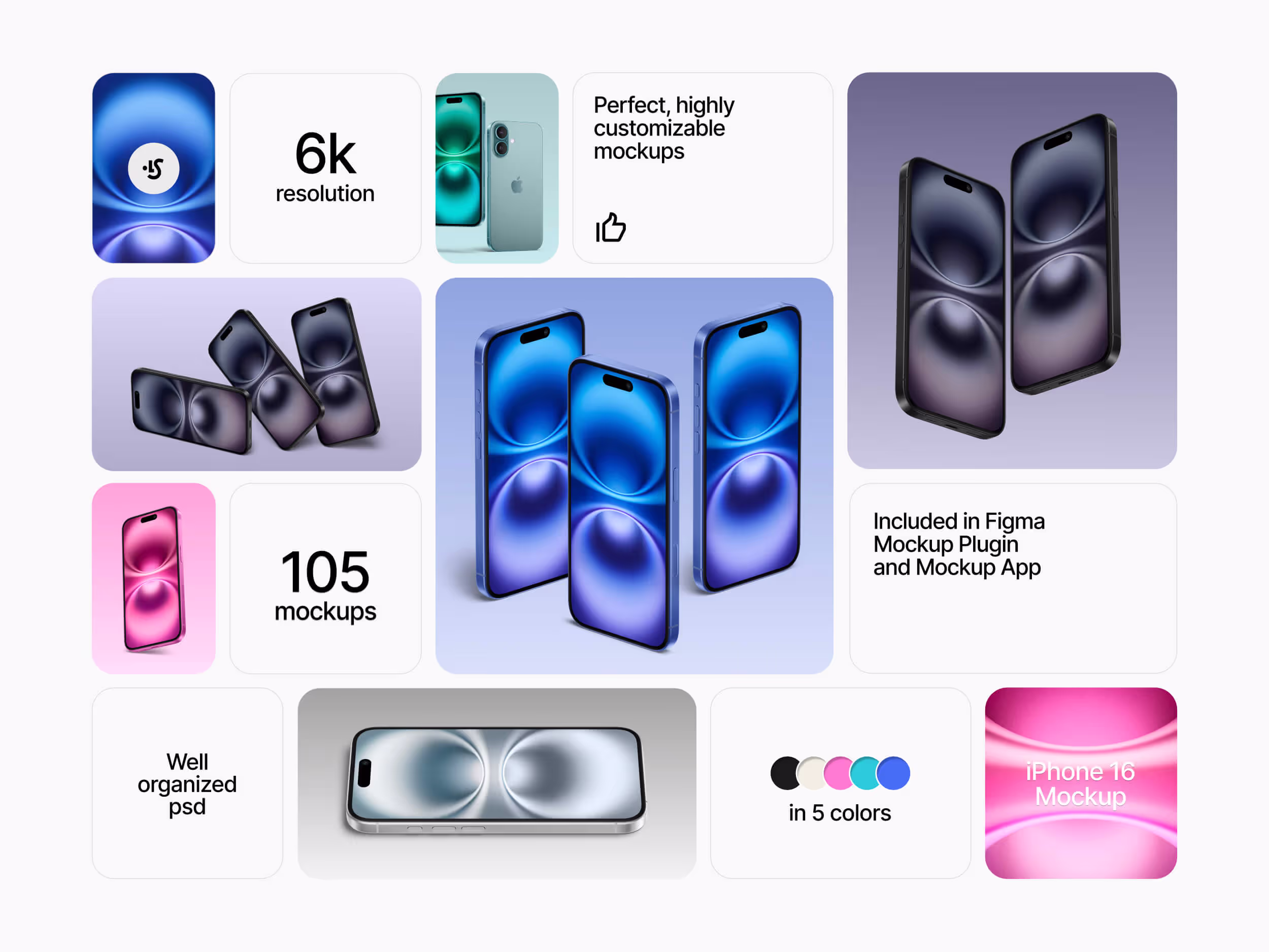 Devices Mockups - iPhone 16 Mockups | Download at ls.graphics