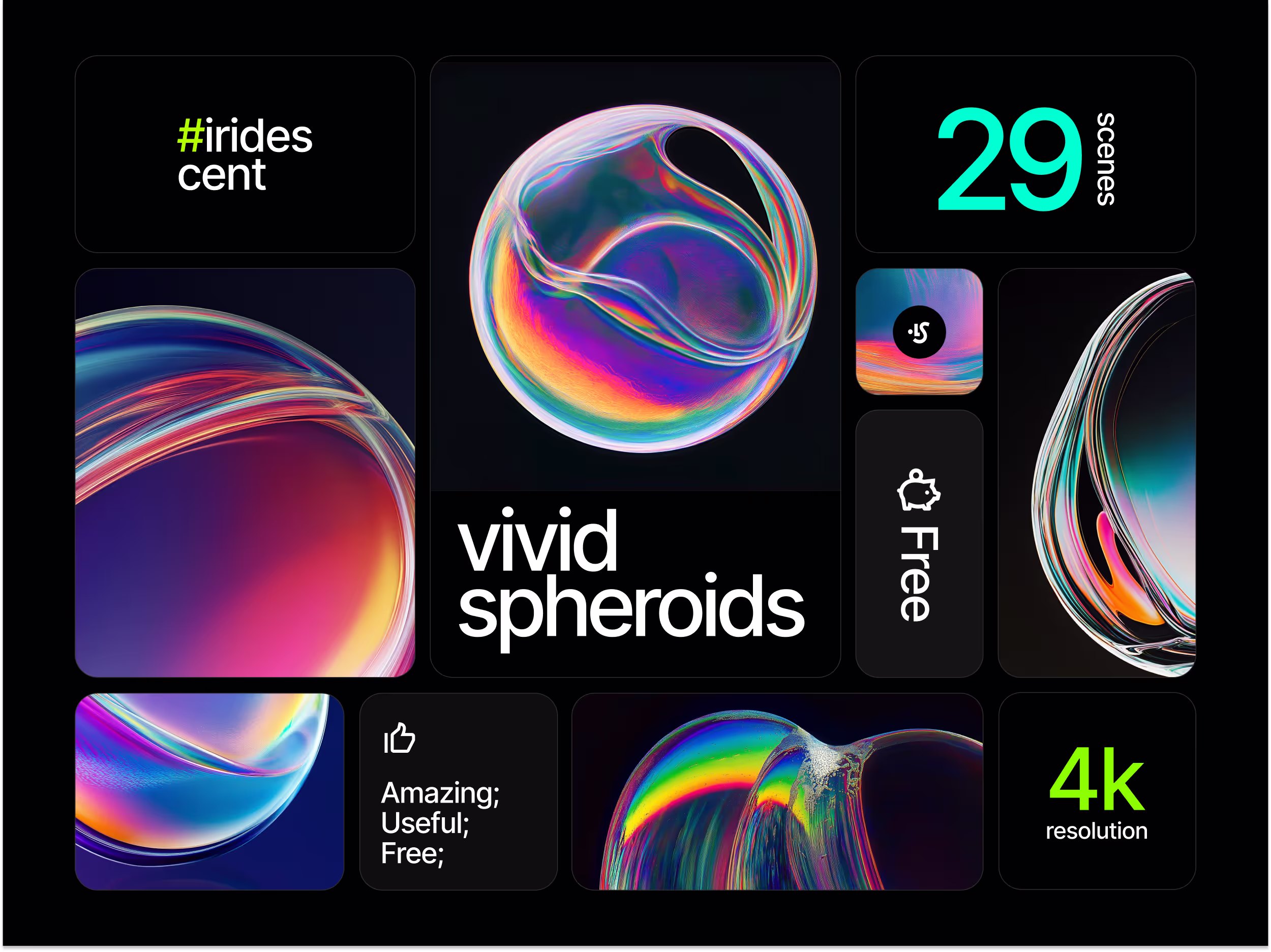 Abstractions - Vivid Spheroids | Download at ls.graphics