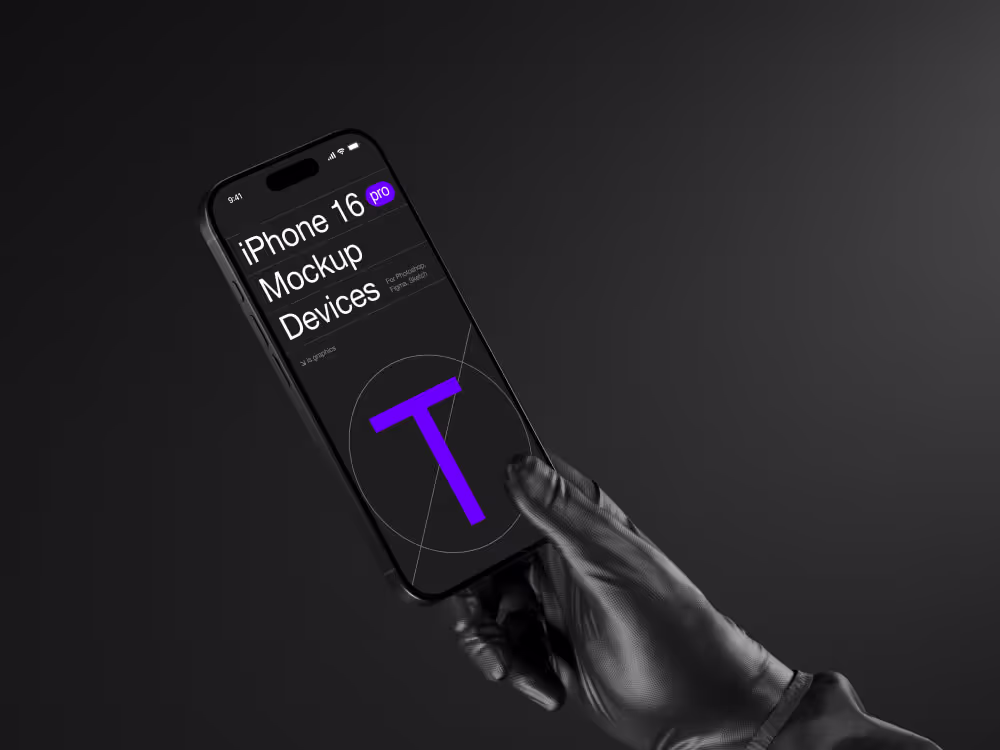 Iphone Mockups - T-Mockups iPhone 16 Pro | High Quality Template