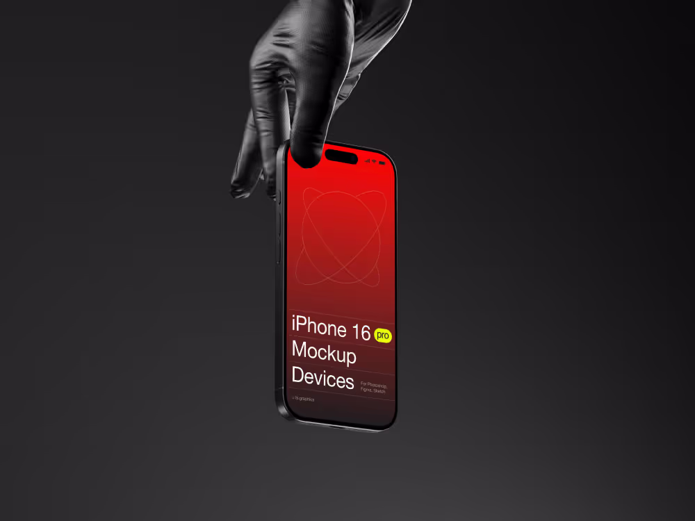 Iphone Mockups - T-Mockups iPhone 16 Pro | Commercial License