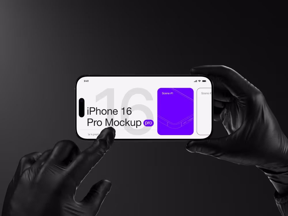 Iphone Mockups - T-Mockups iPhone 16 Pro | Best Seller Template