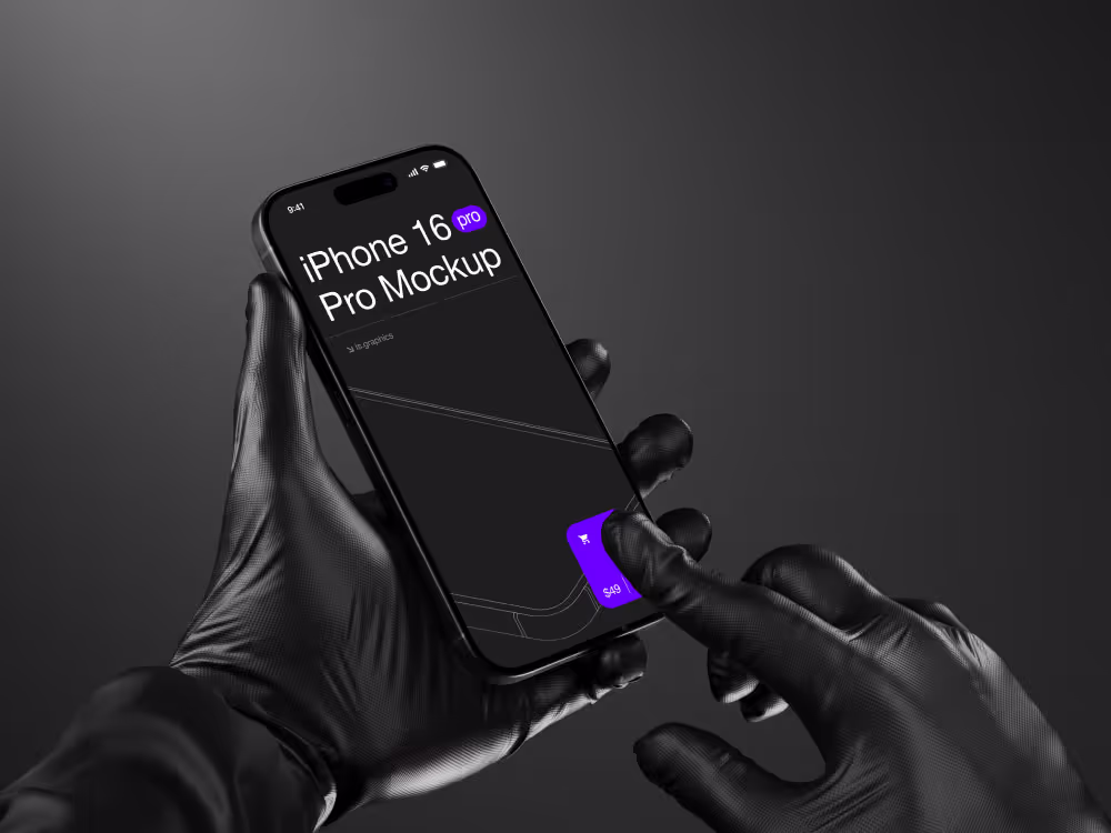 Iphone Mockups - T-Mockups iPhone 16 Pro | Professional Grade Asset