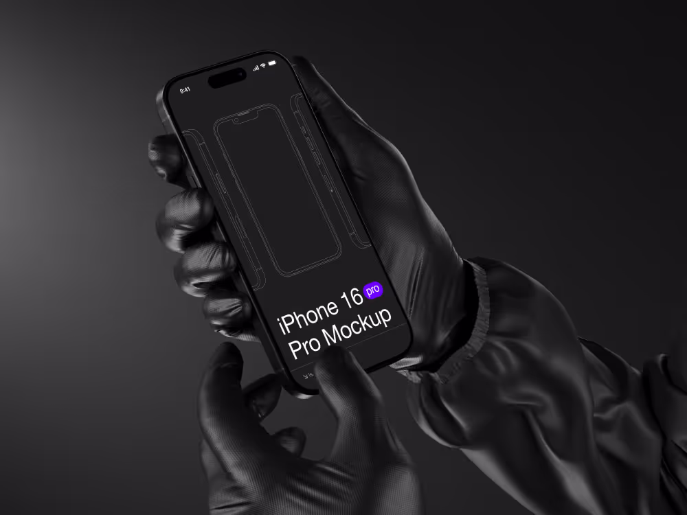 Iphone Mockups - T-Mockups iPhone 16 Pro | Pro Designer Pack