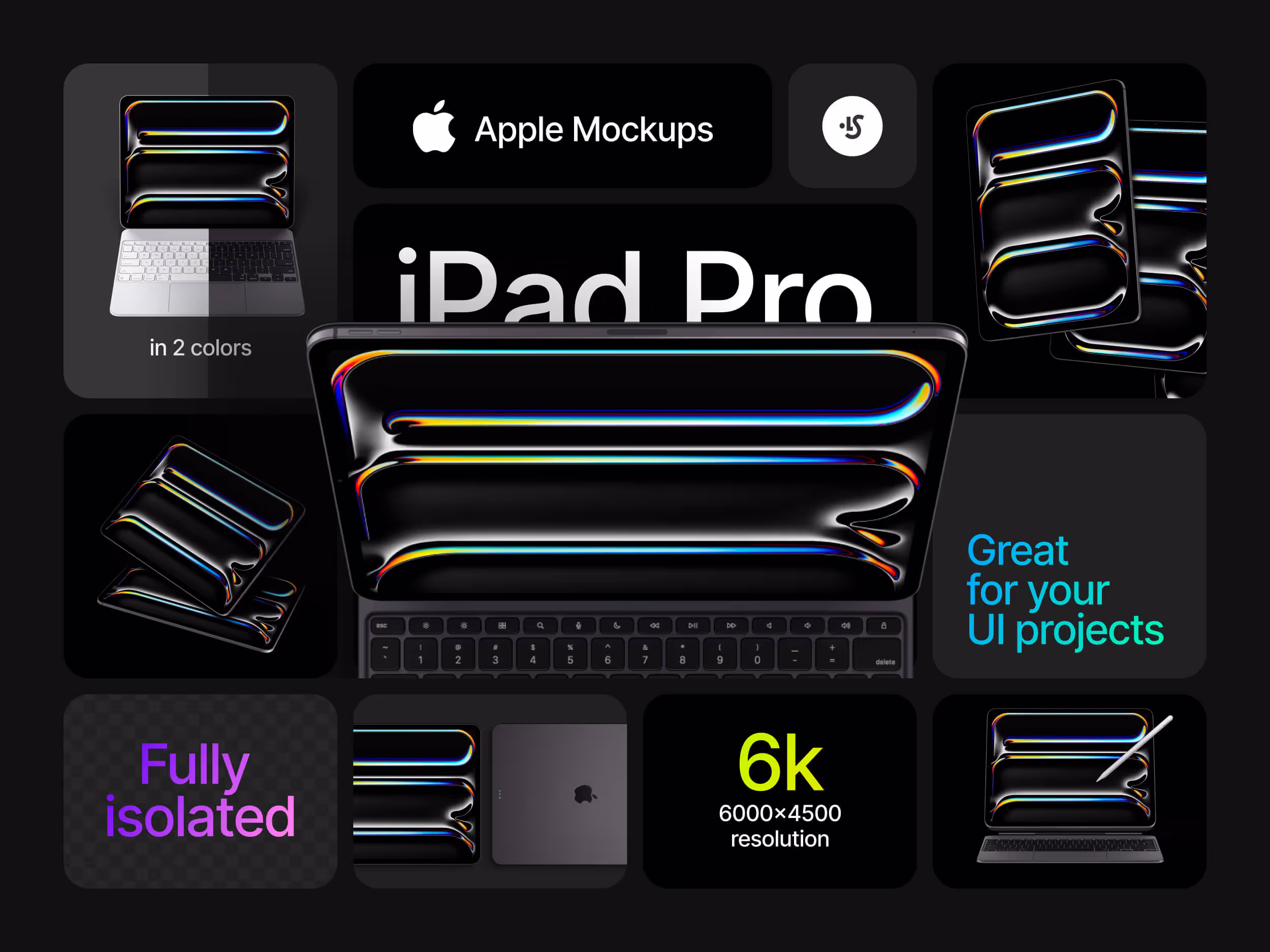 Devices Mockups - iPad Pro 2024 Mockups | Download at ls.graphics