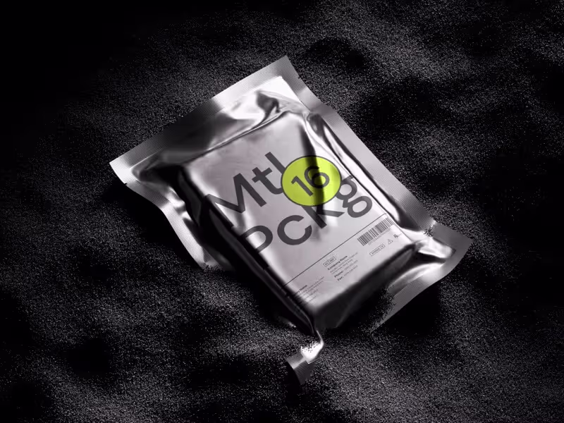 Branding Mockups - Vegus Metallic Package Mockups | Premium Download Ready