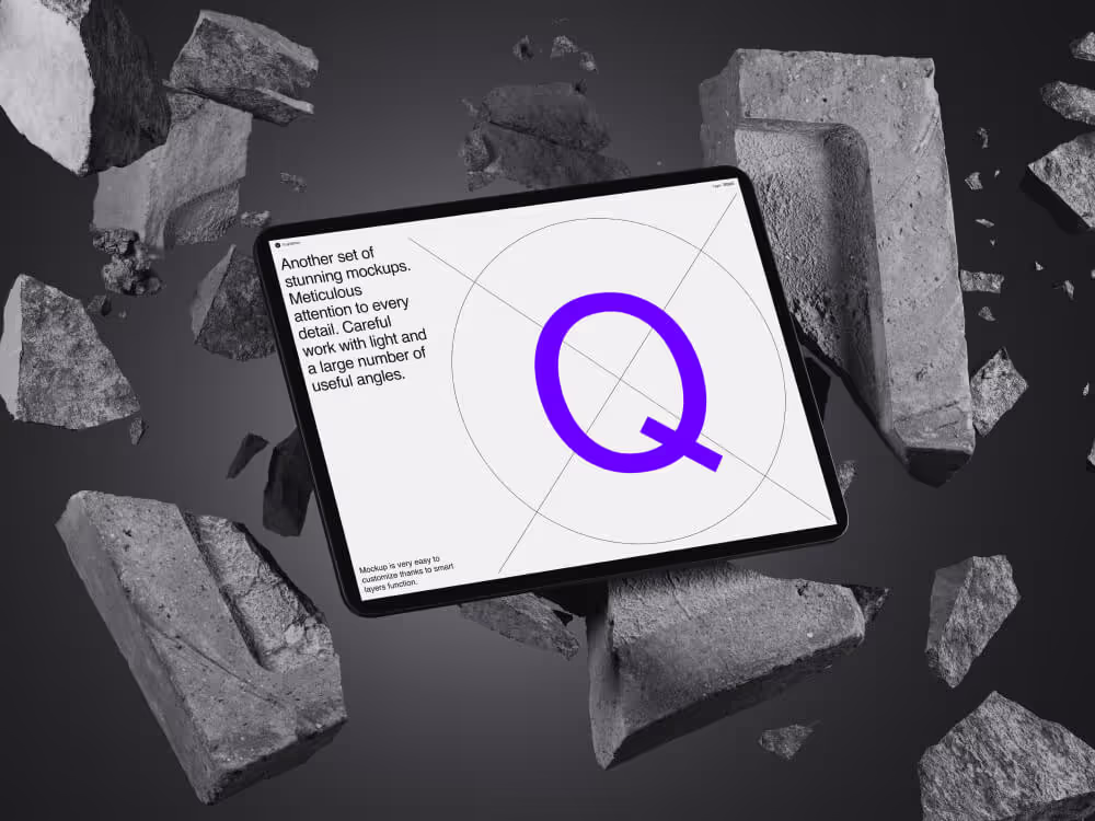 Devices Mockups - Q-Mockups Apple Devices | Best Seller Template