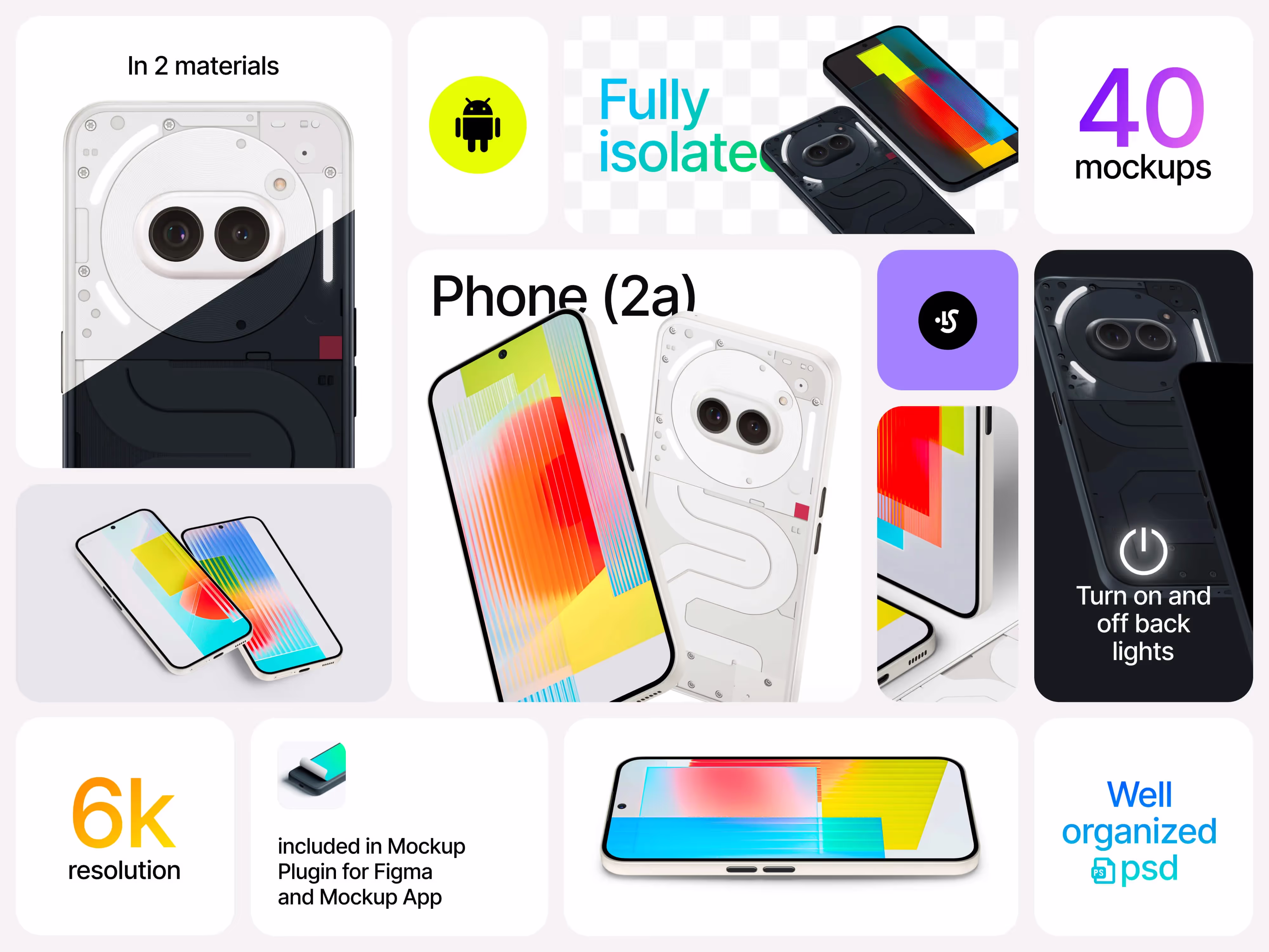 Phone Mockups - Nothing Phone 2a Mockups | Available on ls.graphics