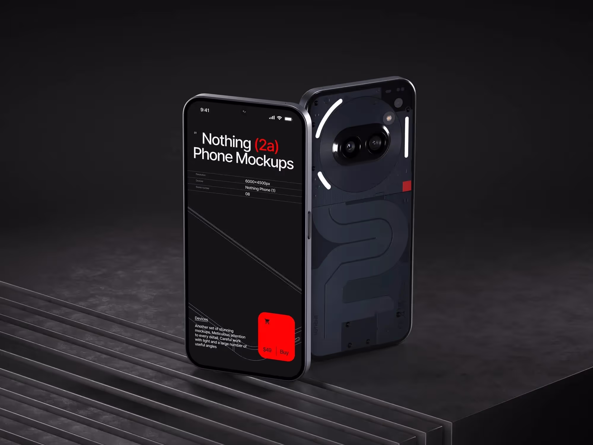 Devices Mockups - N-Mockups Nothing Phone 2a | Popular Design Item